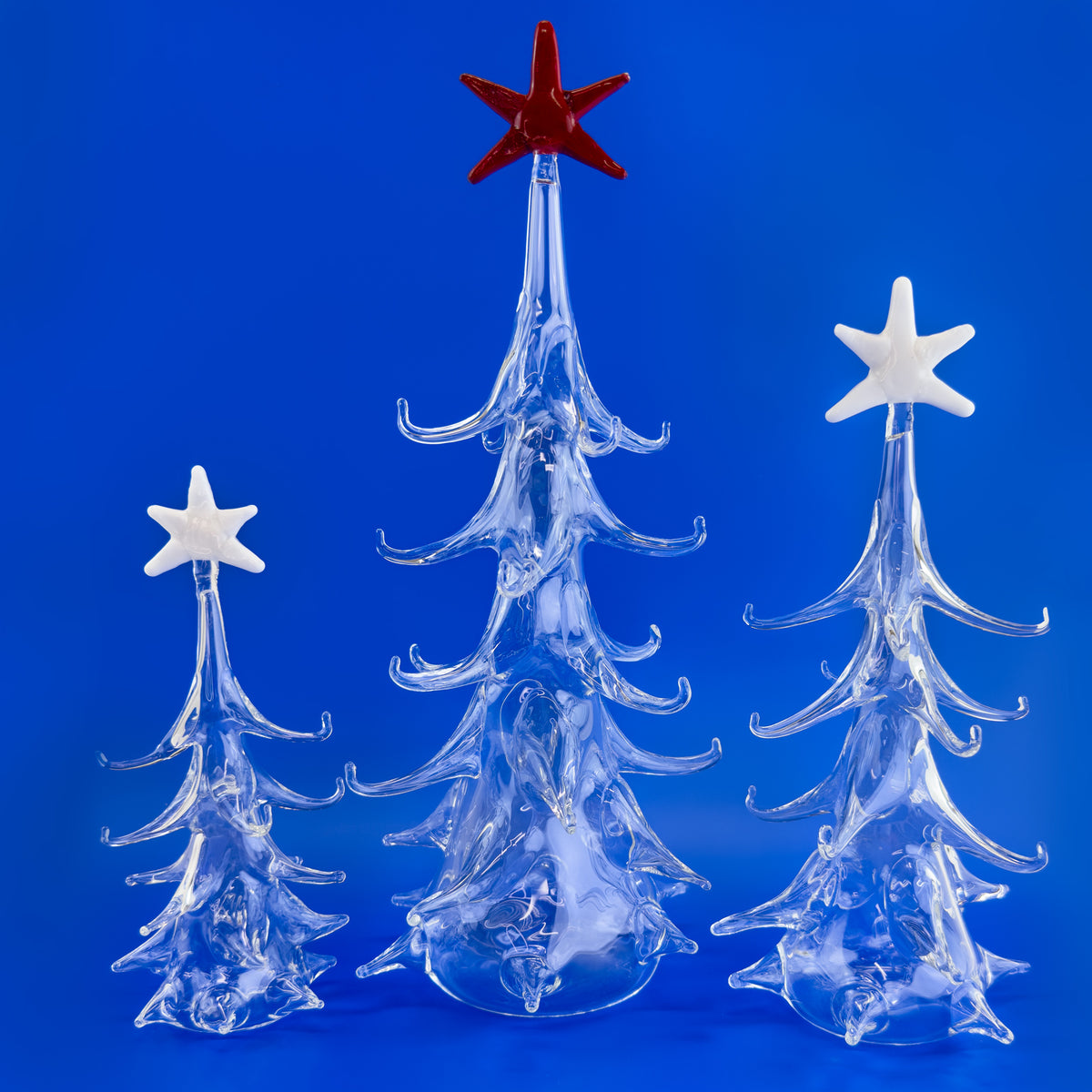 Blown Glass Christmas Tree with Ornaments, Made in Italy - My Italian Decor