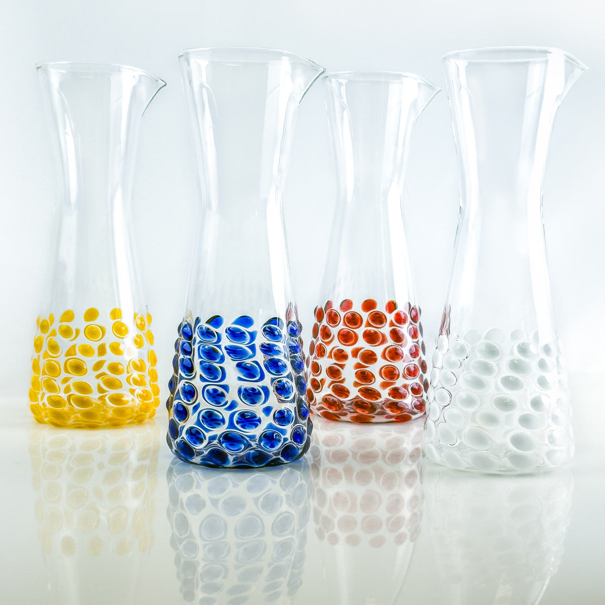 Dots Glass Carafe / Pitcher / Decanter - Made in Italy