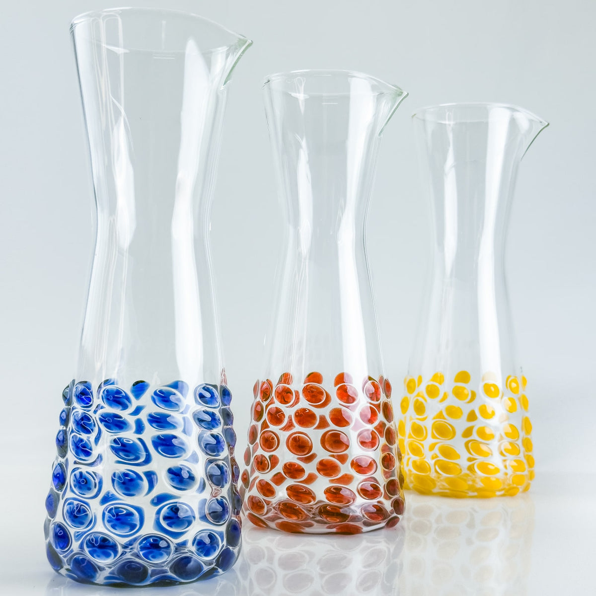Dots Glass Carafe / Pitcher / Decanter - Made in Italy