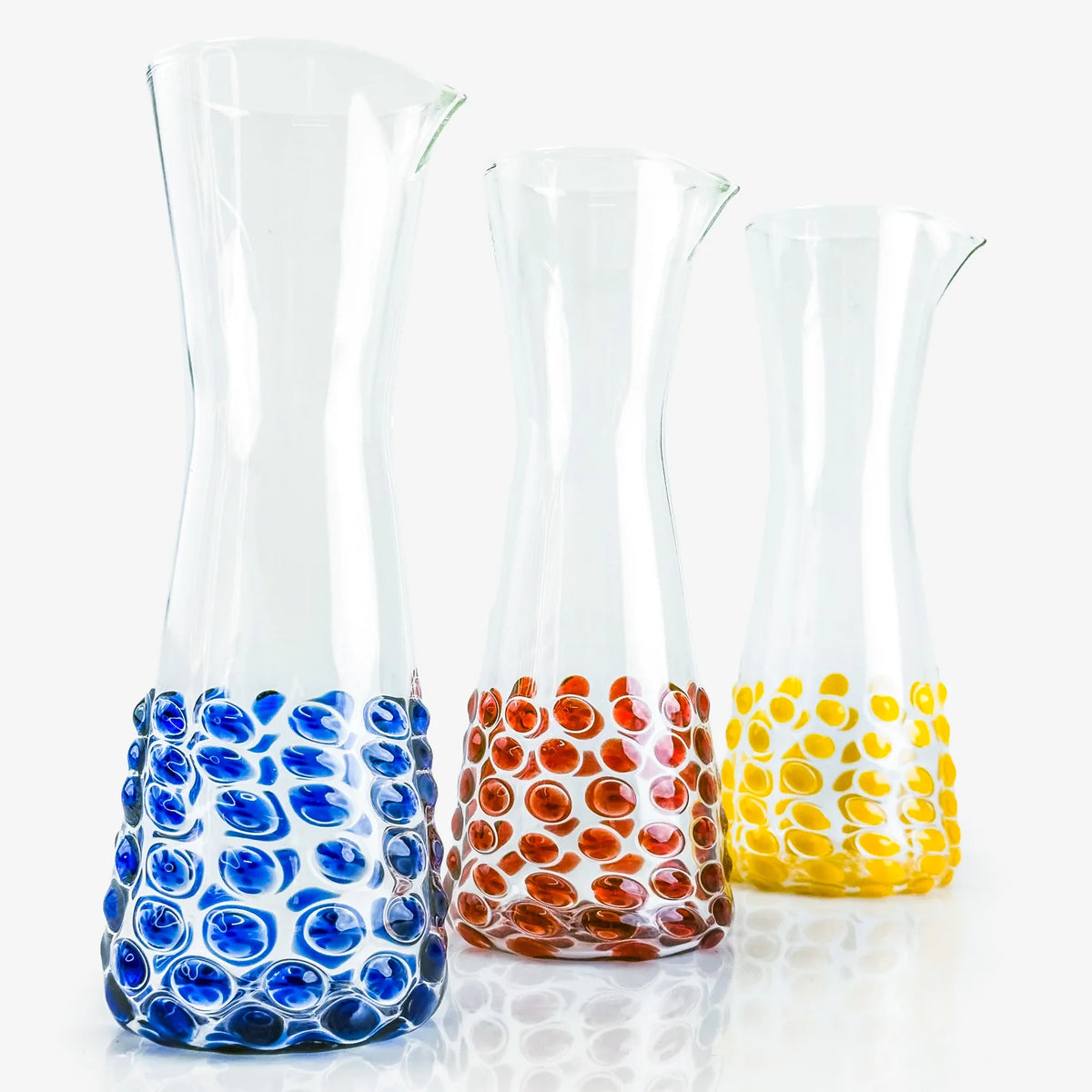 Dots Glass Carafe / Pitcher / Decanter - Made in Italy