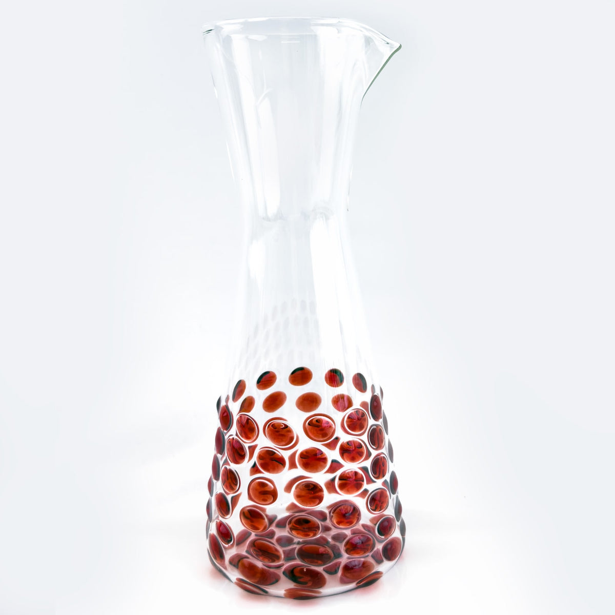 Dots Glass Carafe / Pitcher / Decanter - Made in Italy