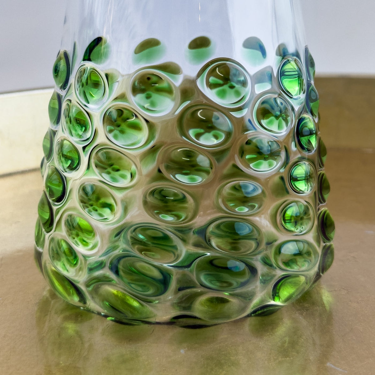 Dots Glass Carafe / Pitcher / Decanter - Made in Italy