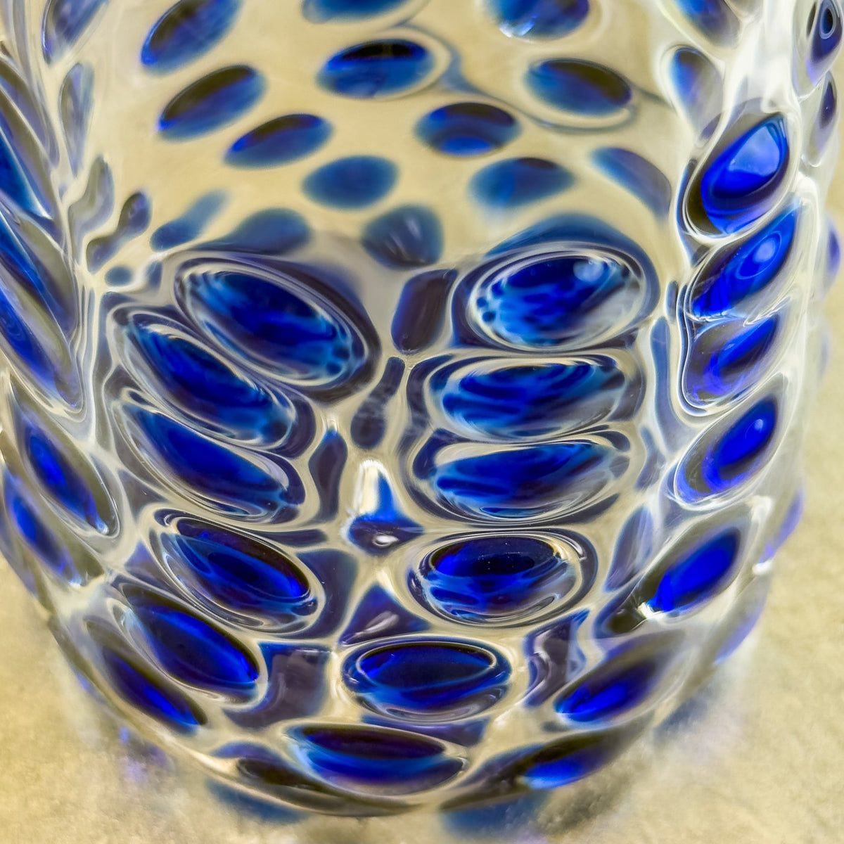 Dots Glass Carafe / Pitcher / Decanter - Made in Italy