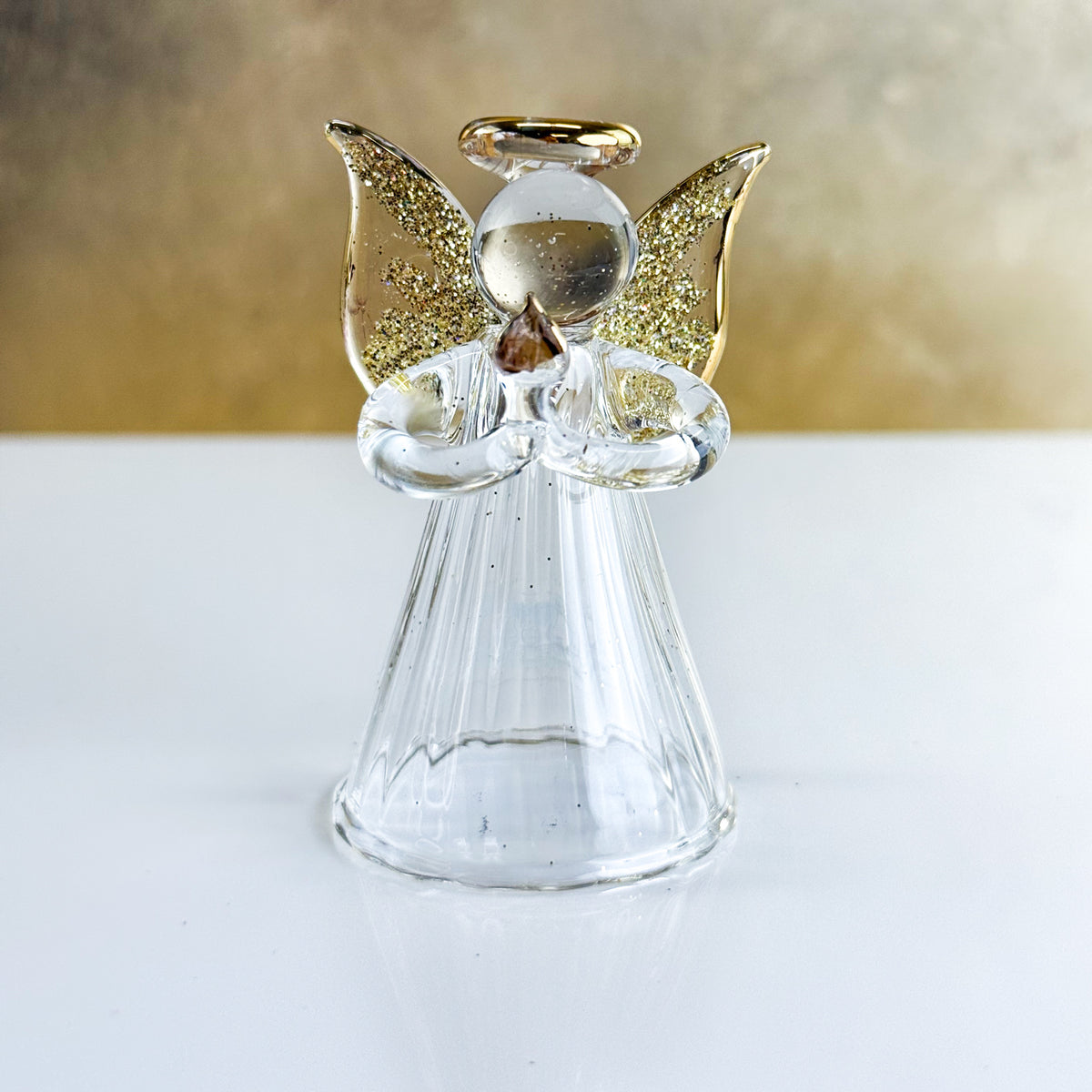 Blown Glass Angel Ornaments Figurines, Set of 4, Made in Italy - My Italian Decor