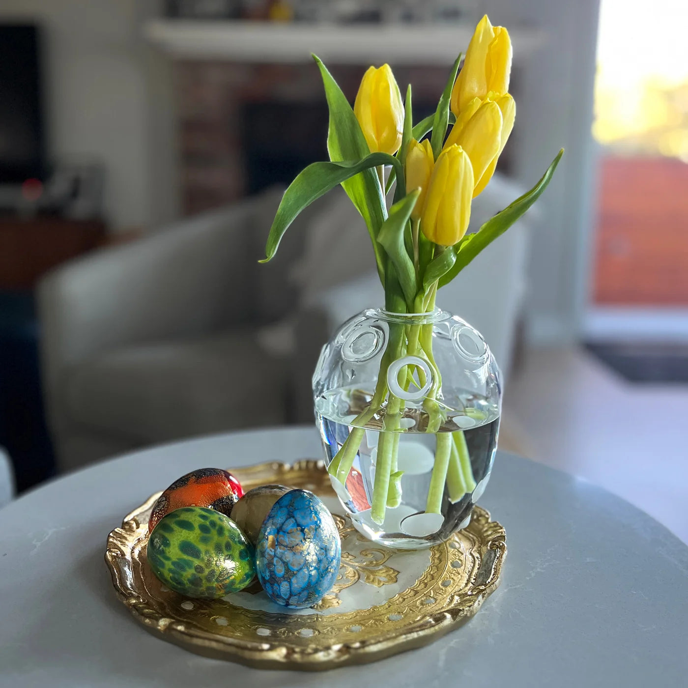 Clear Glass Candleholder / Flower Vase, Made in Italy - My Italian Decor