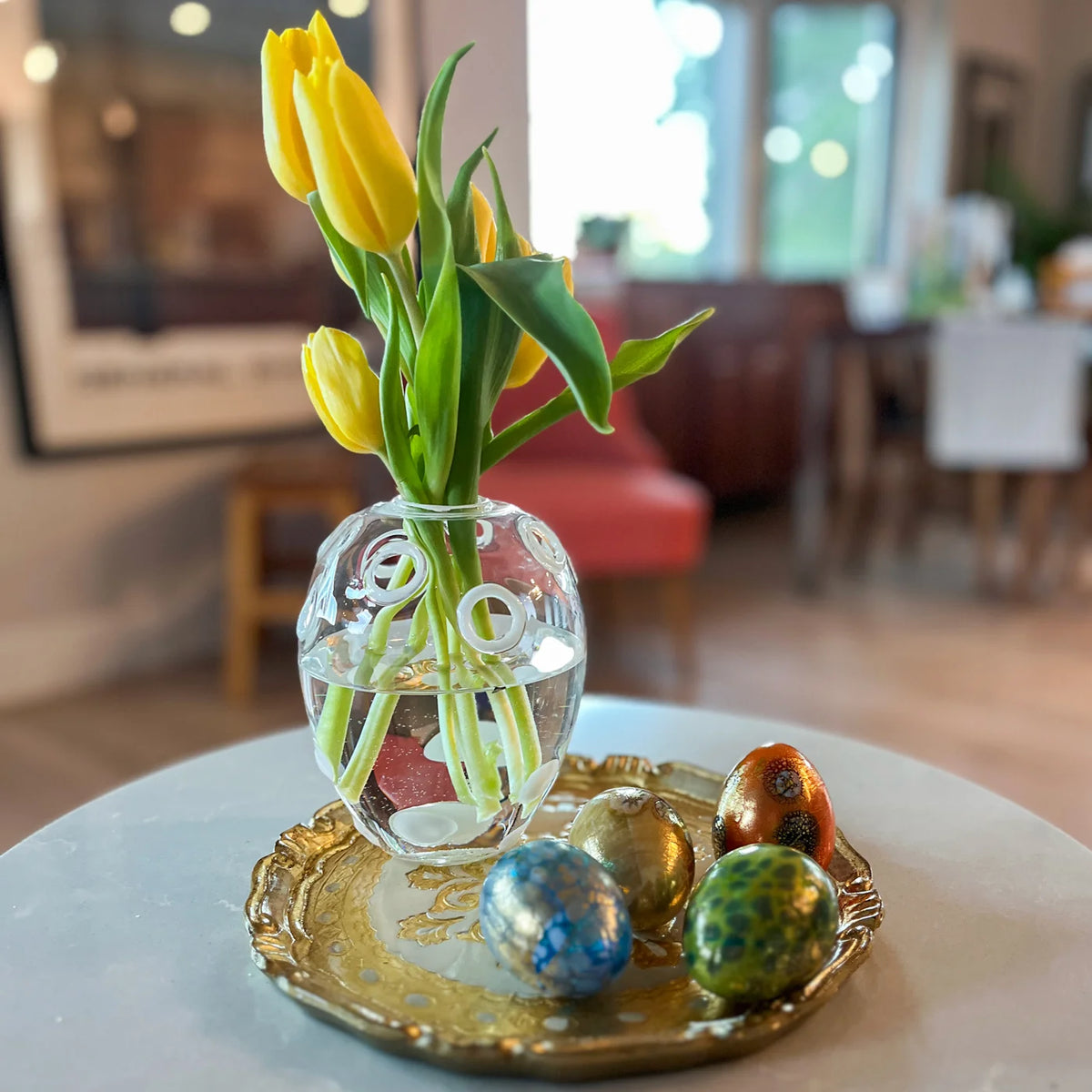 Clear Glass Candleholder / Flower Vase, Made in Italy - My Italian Decor