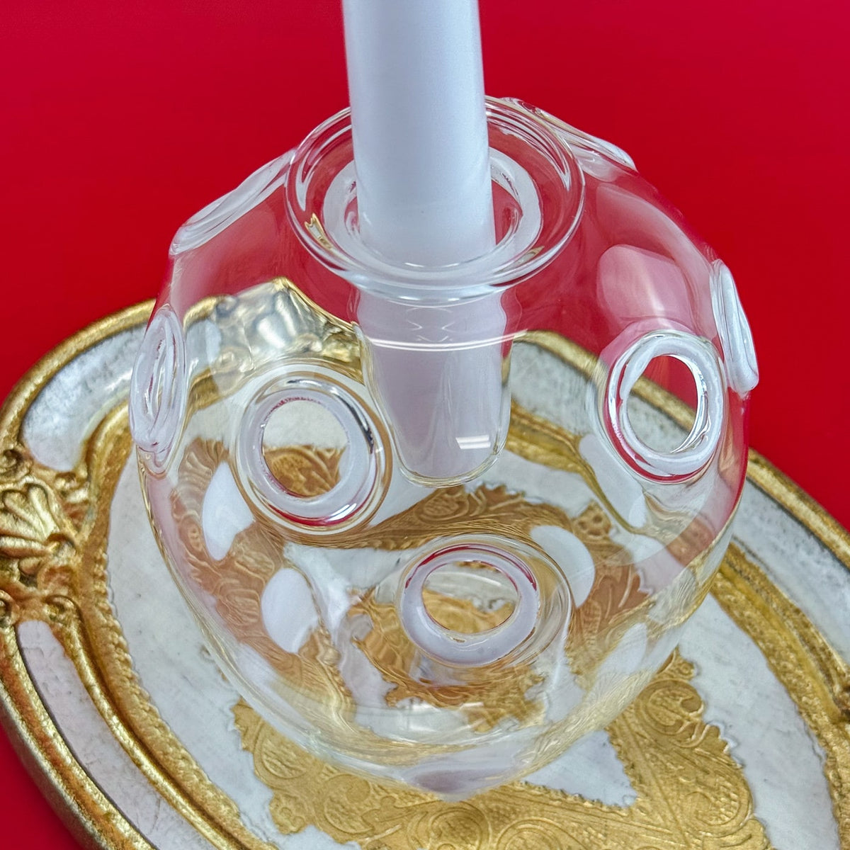 Clear Glass Candleholder / Flower Vase, Made in Italy - My Italian Decor