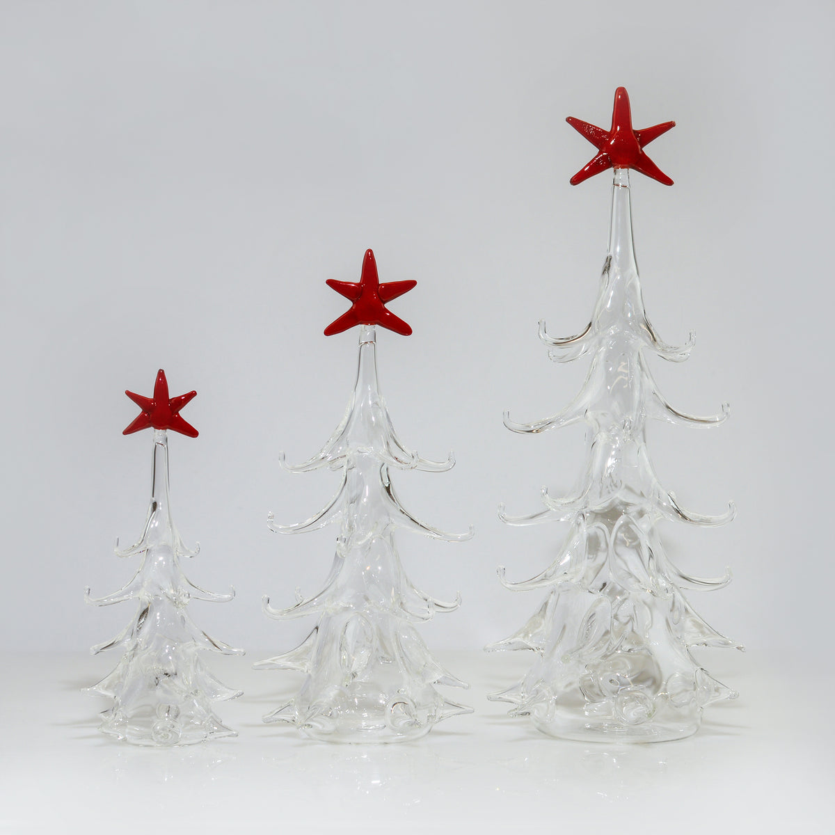 Blown Glass Christmas Tree with Ornaments, Made in Italy