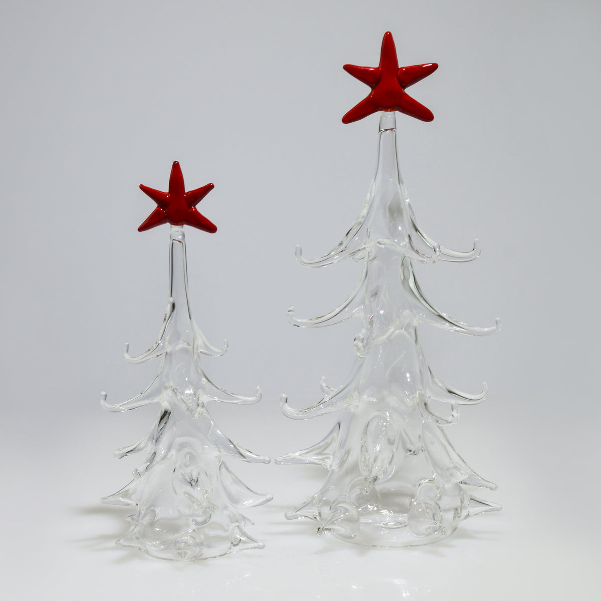 Blown Glass Christmas Tree with Ornaments, Made in Italy