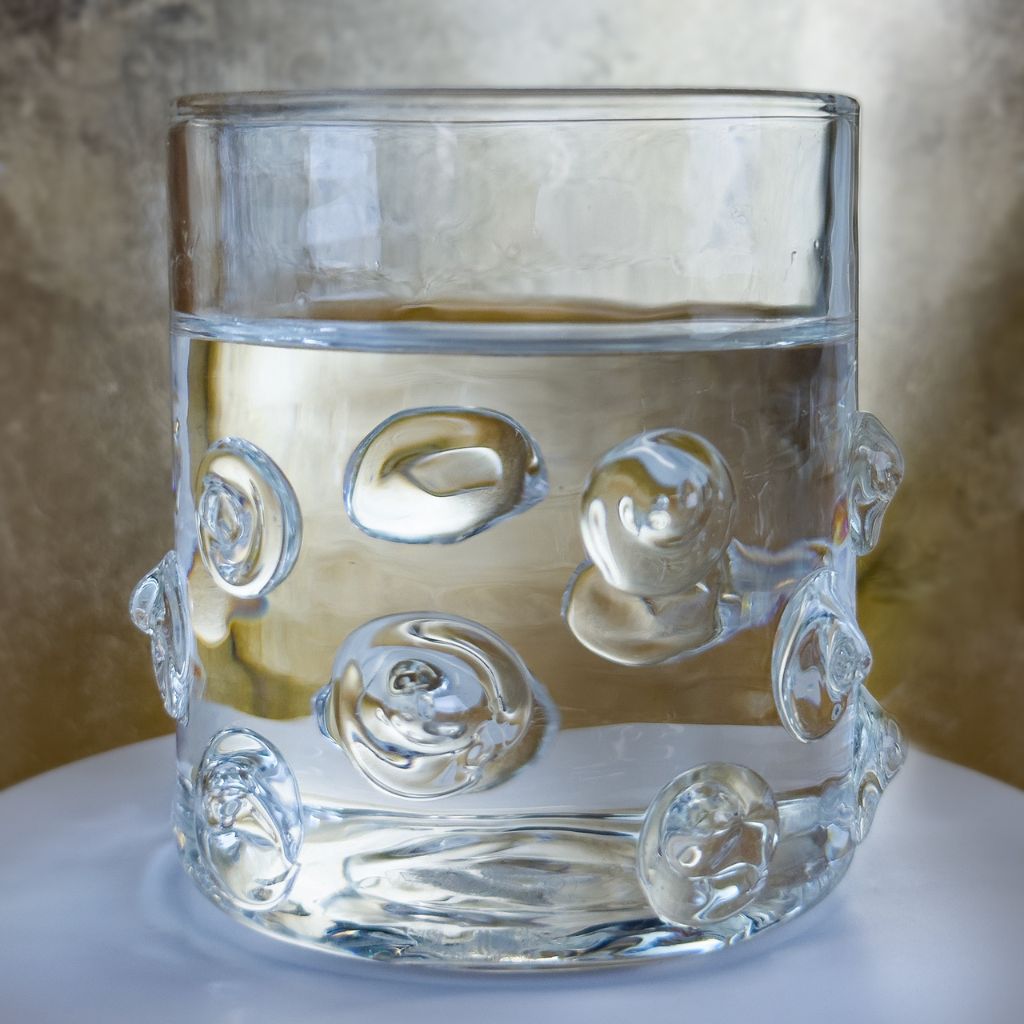 Fine Italian Glass Tumblers - Blown Glass - Made in Italy - My Italian Decor