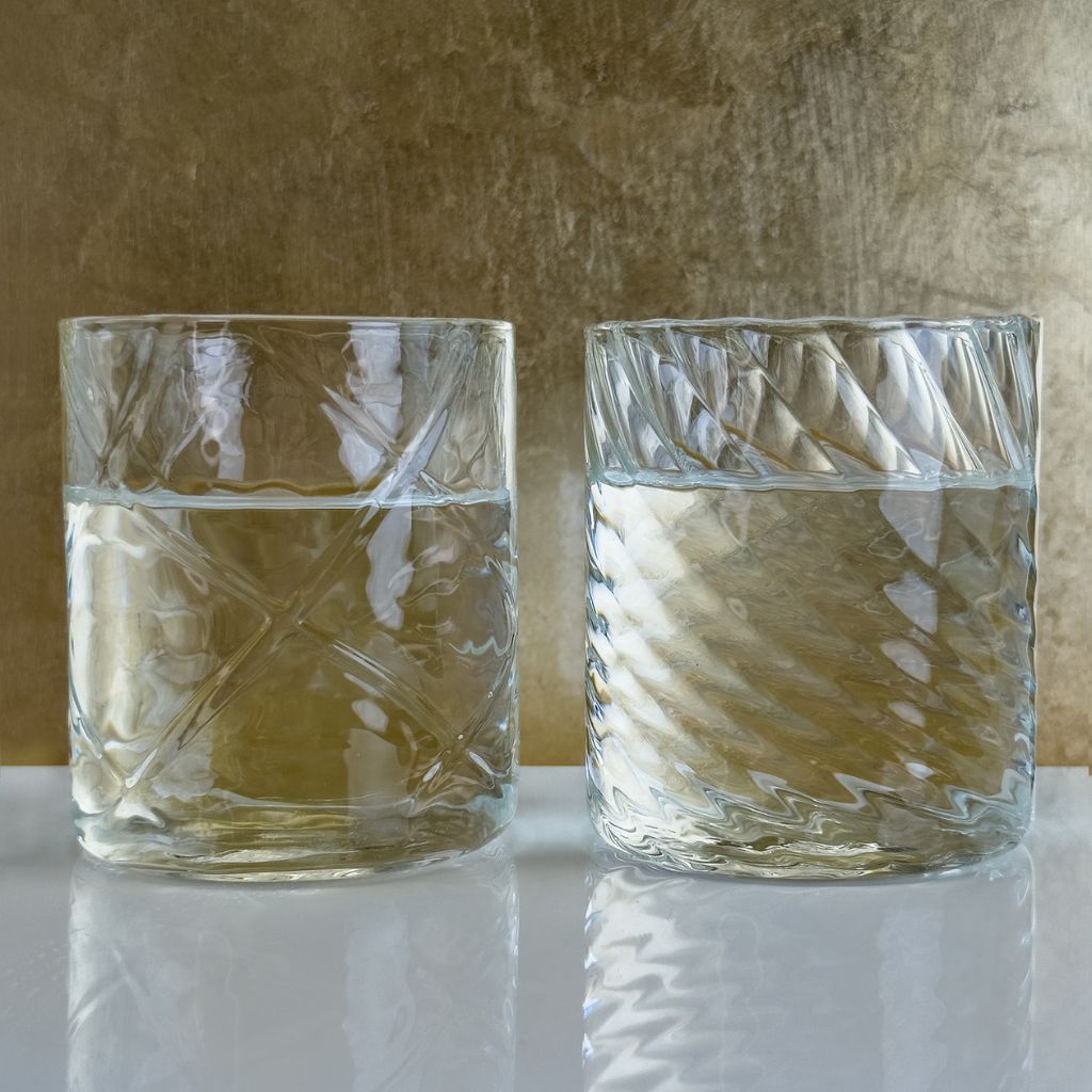 Fine Italian Glass Tumblers - Blown Glass - Made in Italy - My Italian Decor