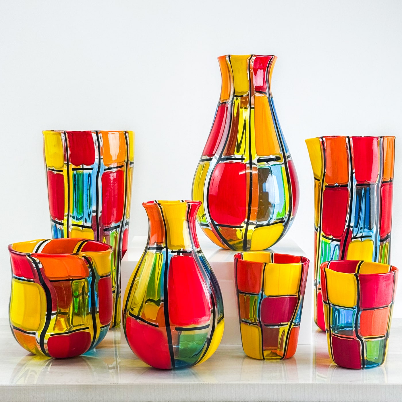 Pazzia Hourglass Vase, Signed by artist, Made in Murano, Italy - My Italian Decor