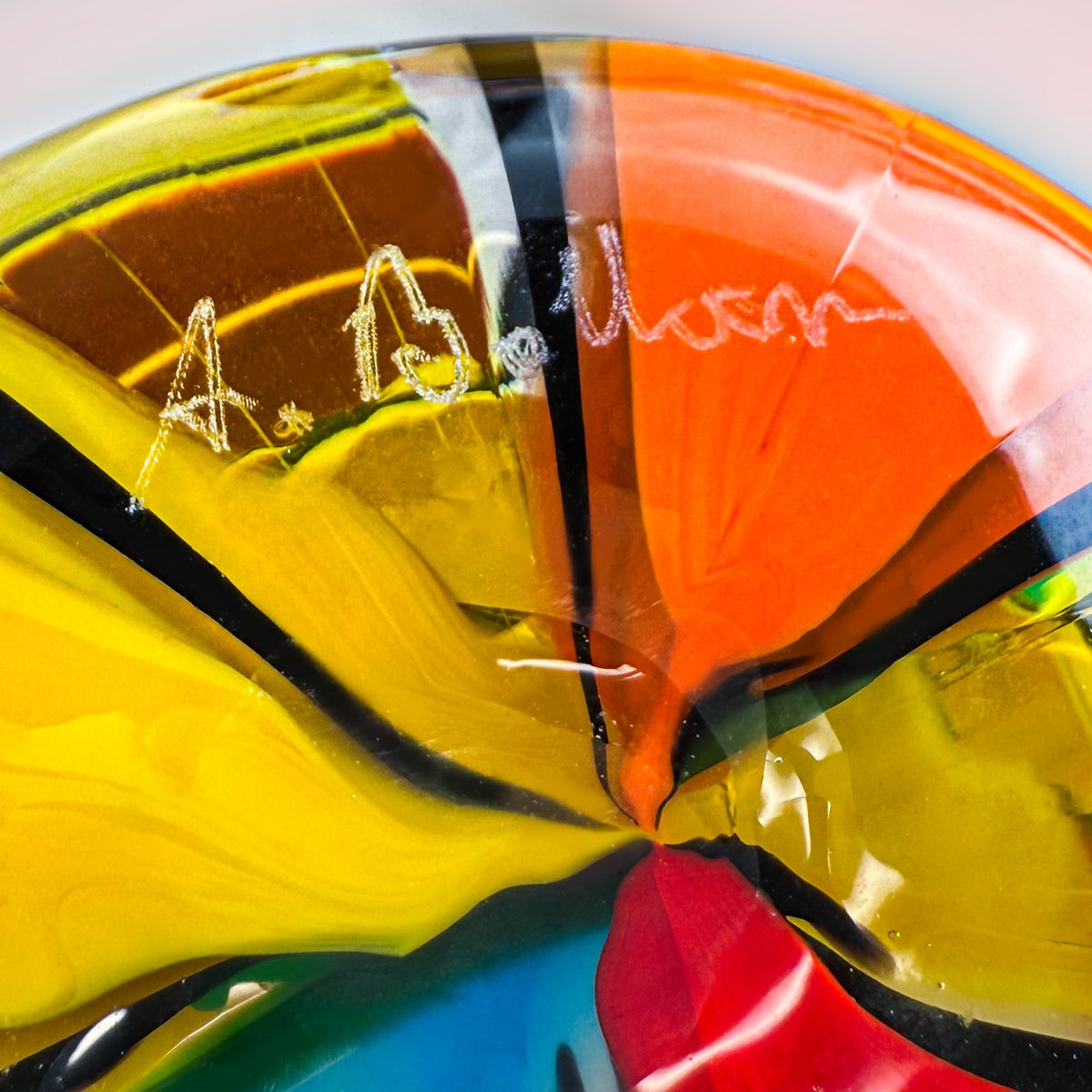 Set of 2 Drinking Glasses, Carafe, Pazzia - Handblown Murano Glass