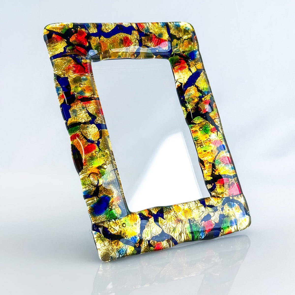 Glass Multicolored Photo Frame - Murano Glass - My Italian Decor