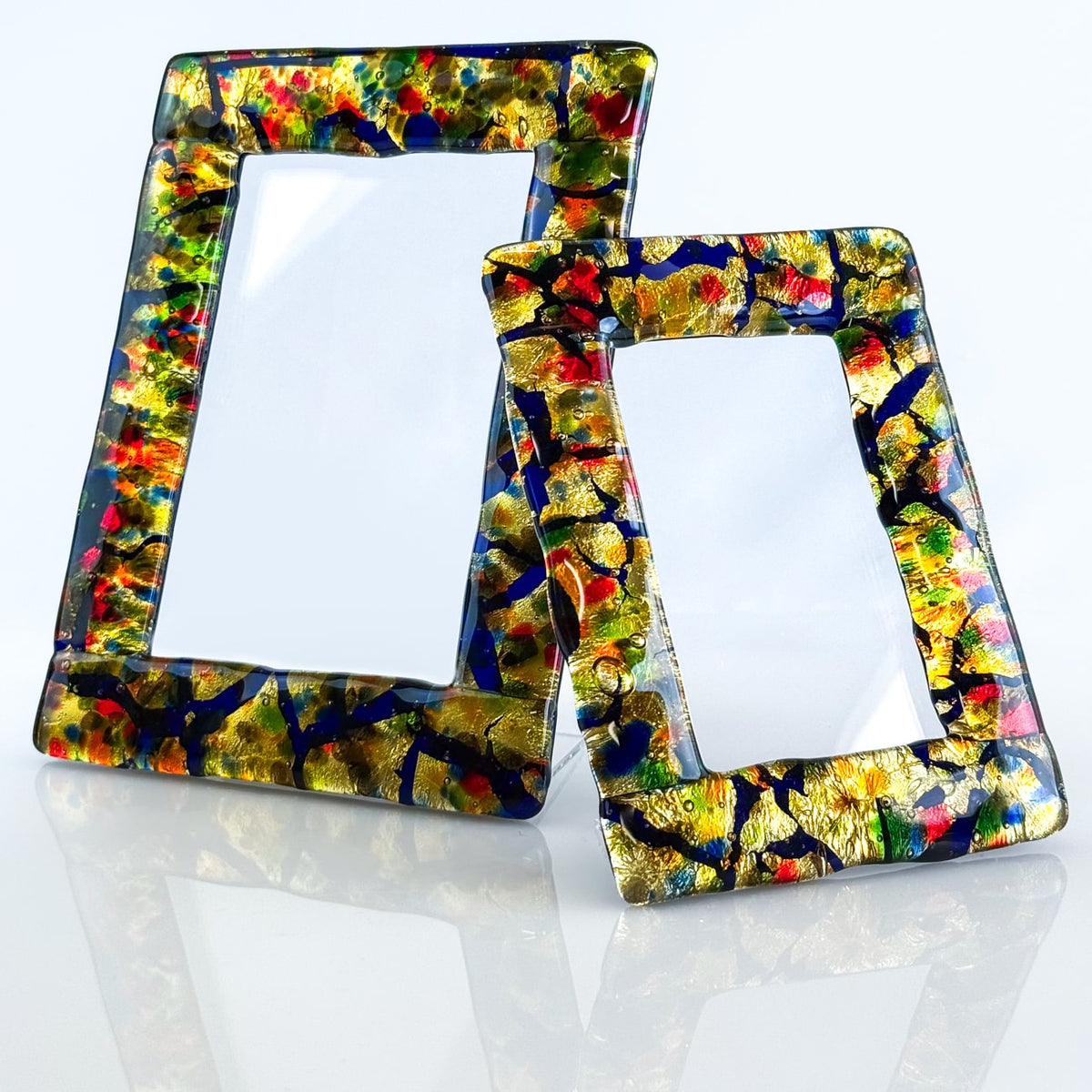 Glass Multicolored Photo Frame - Murano Glass - My Italian Decor