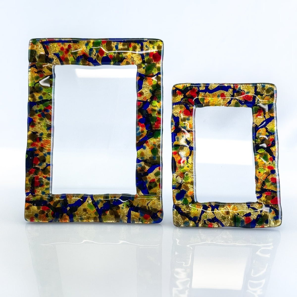 Glass Multicolored Photo Frame - Murano Glass - My Italian Decor