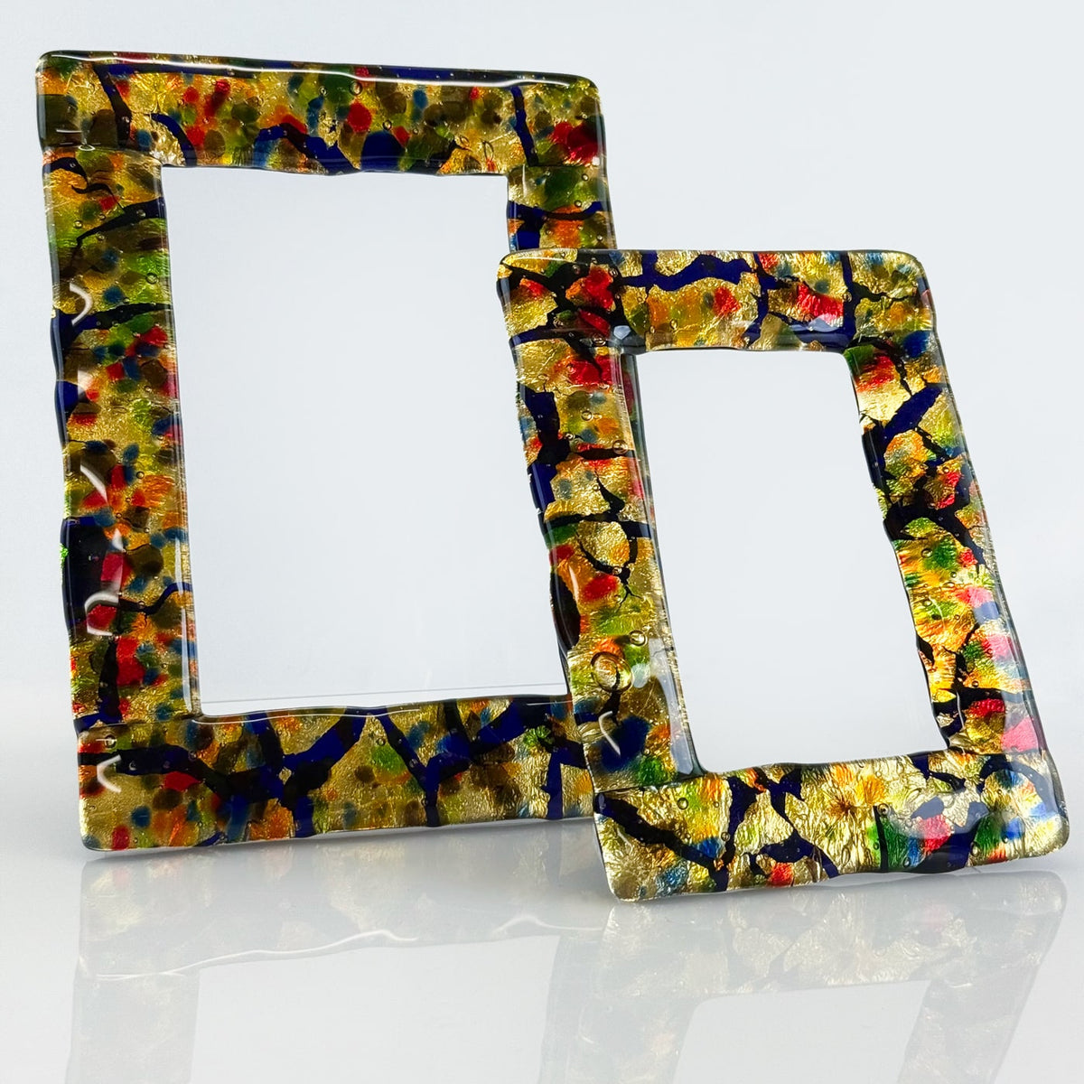 Glass Multicolored Photo Frame - Murano Glass - My Italian Decor