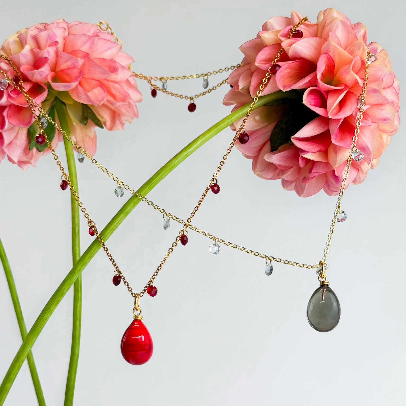 Murano Glass Pioggia Necklace, Handcrafted in Italy - My Italian Decor