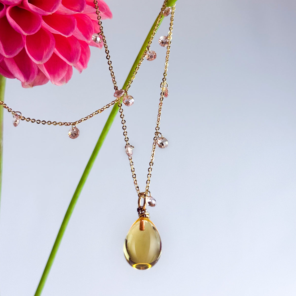 Murano Glass Pioggia Necklace, Handcrafted in Italy