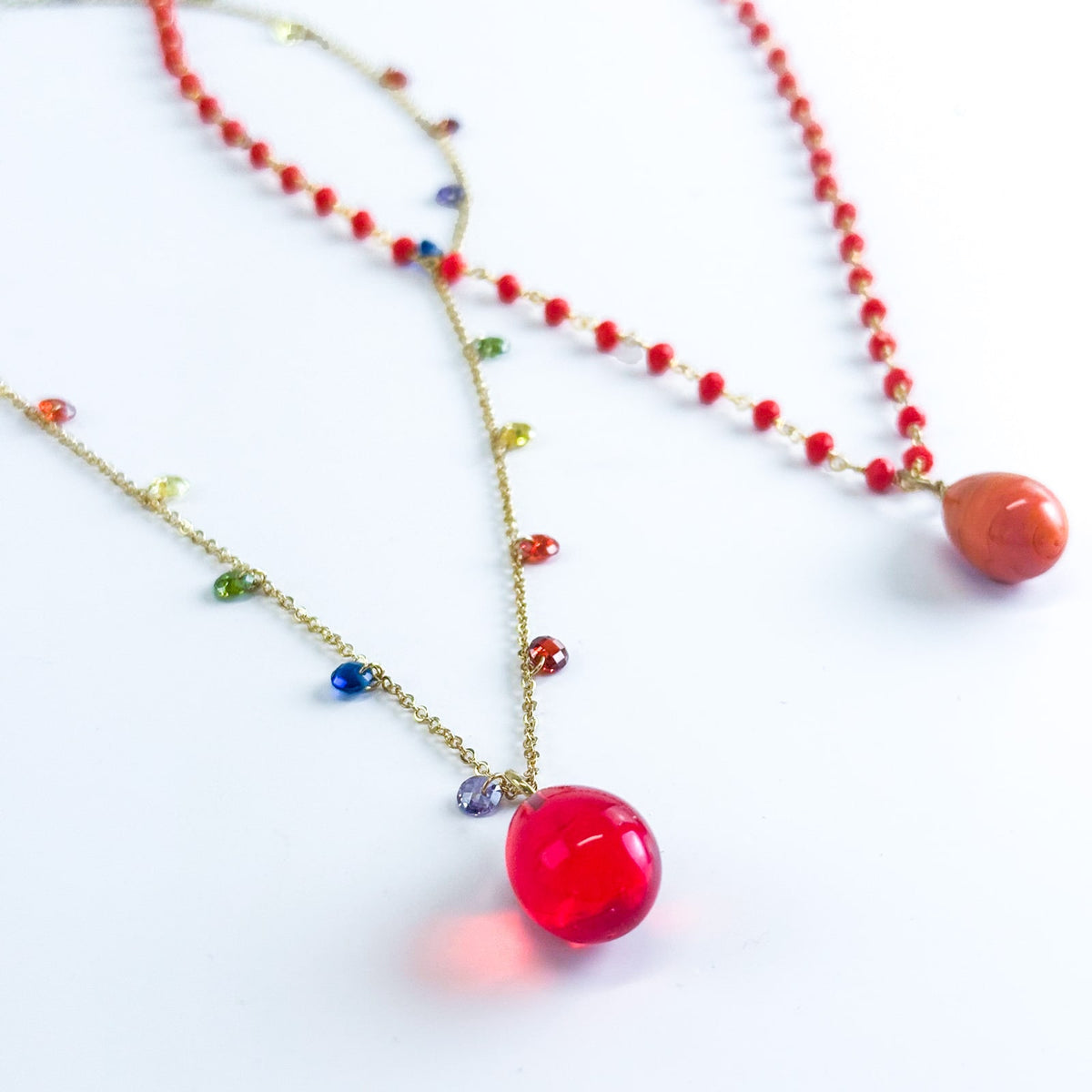 Murano Glass Pioggia Necklace, Handcrafted in Italy