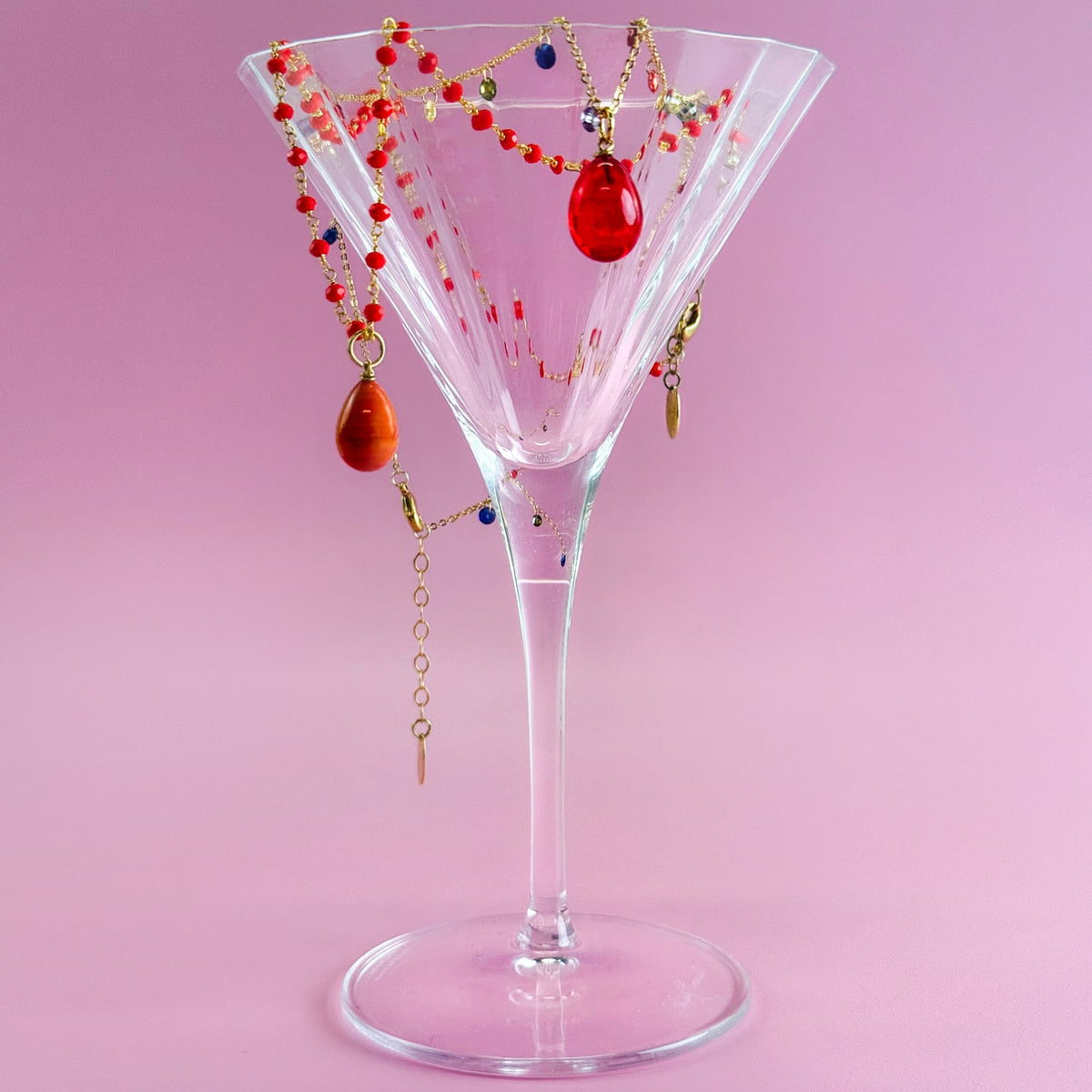 Murano Glass Pioggia Necklace, Handcrafted in Italy