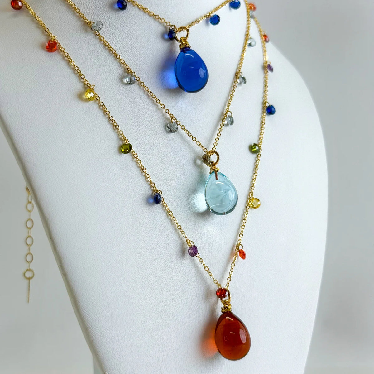 Murano Glass Pioggia Necklace, Handcrafted in Italy - My Italian Decor