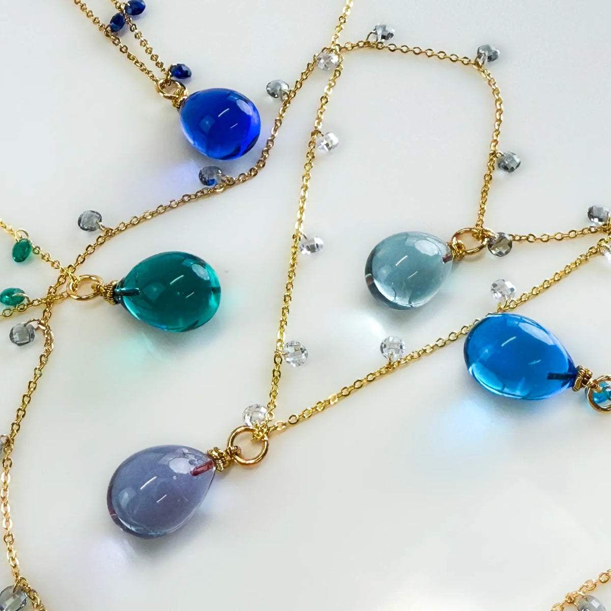 Murano Glass Pioggia Necklace, Handcrafted in Italy - My Italian Decor