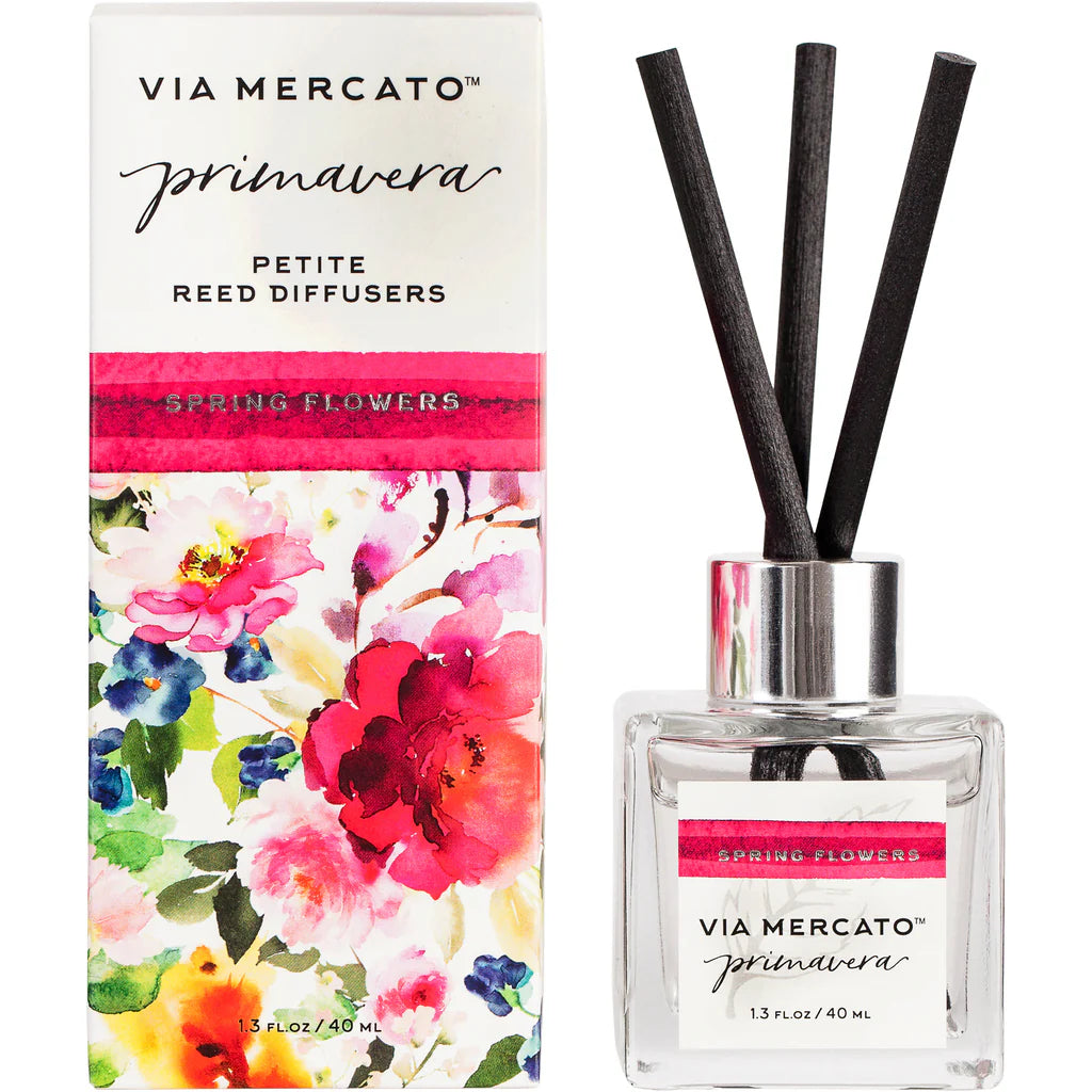 Via Mercato Seasonal Reed Diffusers, Made in Italy