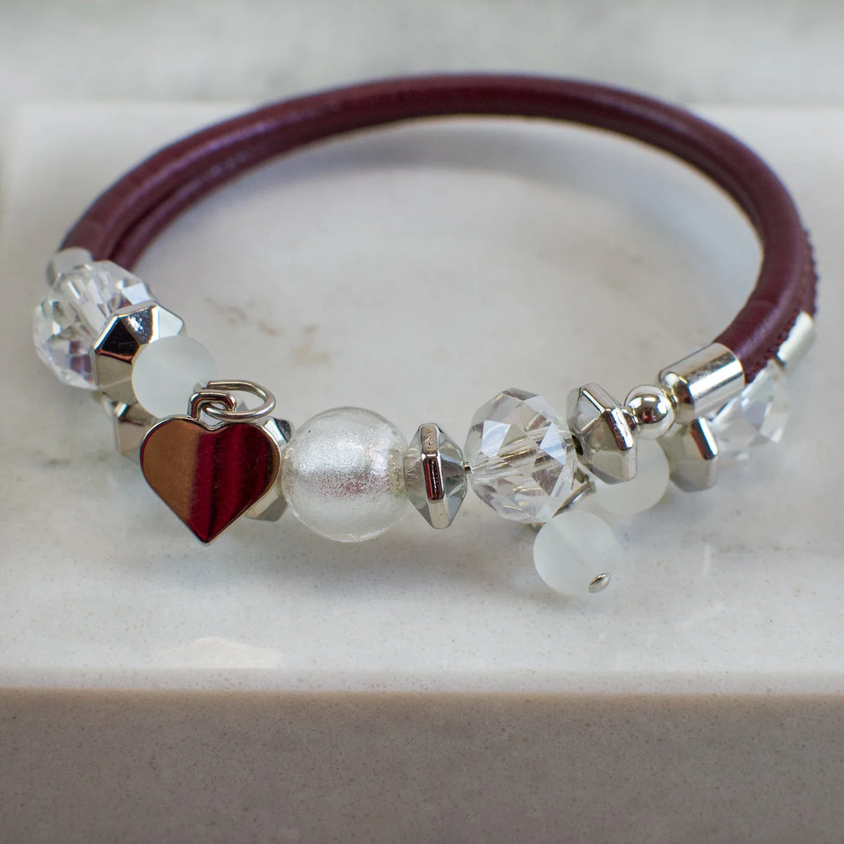 Murano glass Rosella beaded bracelet by MyItalianDecor featuring colorful Italian-made glass beads and intricate design.