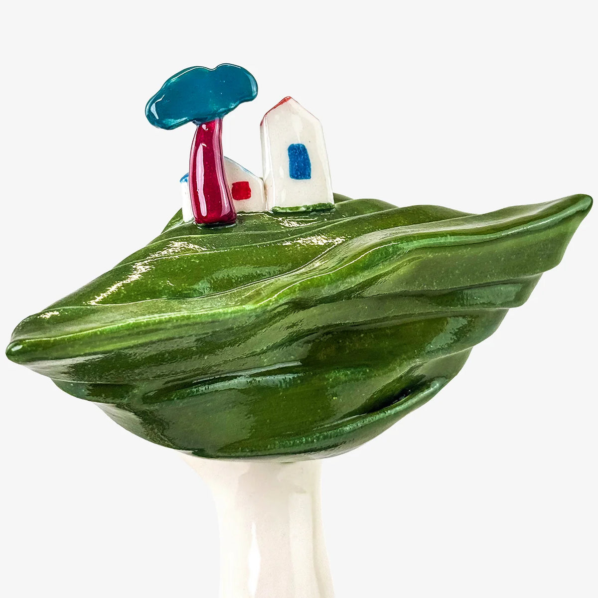 Hand-painted Ceramic Bust, Made in Naples