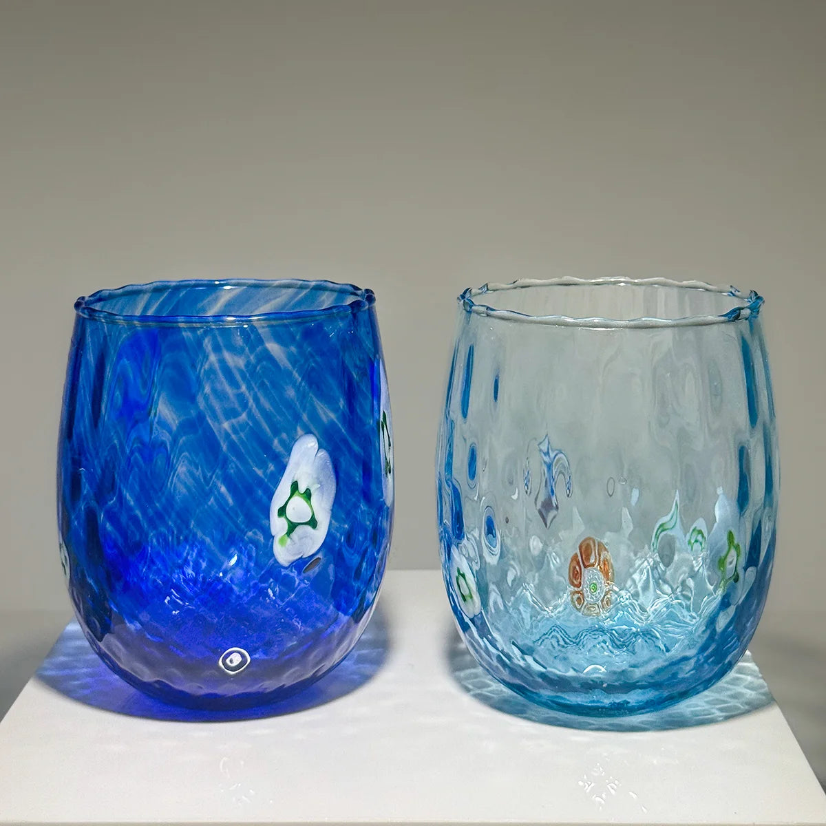 Serena Millefiori Colorful Drinking Glasses, Set of 6