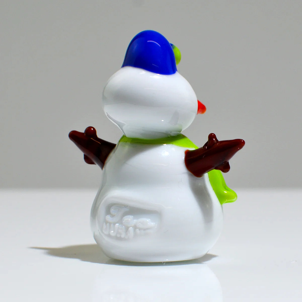 Set of 3 Murano Glass Snowmen, Pupazzo di Neve