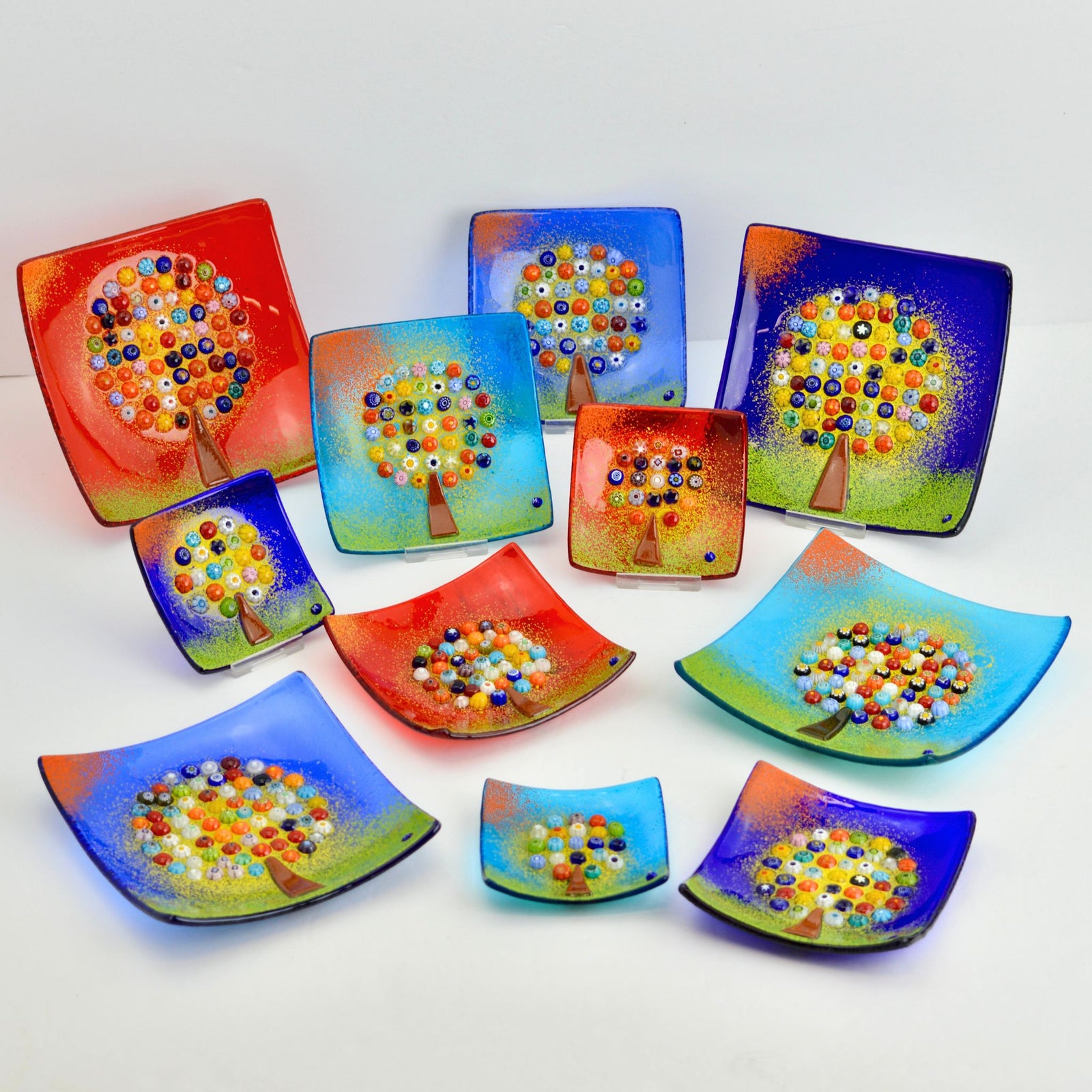 Tree of Life Dish, Small, Medium, or Large, Murano Glass - My Italian Decor
