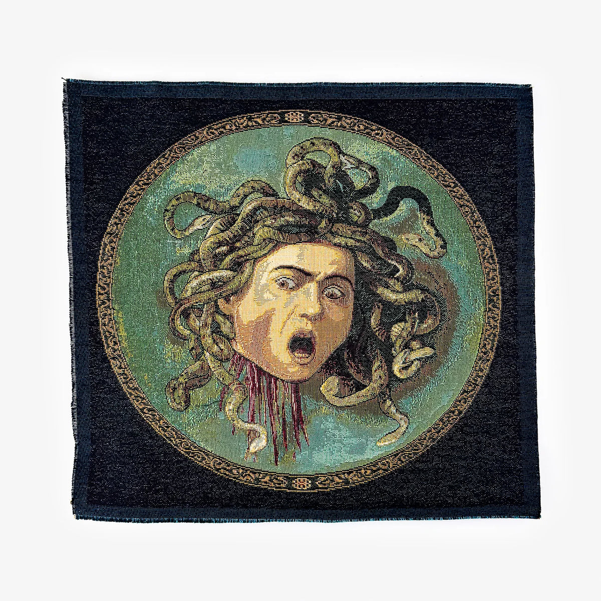 Handmade Decorative Tapestry, Square, Made in Italy