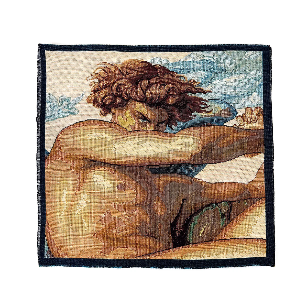 Handmade Decorative Tapestry, Square, Made in Italy