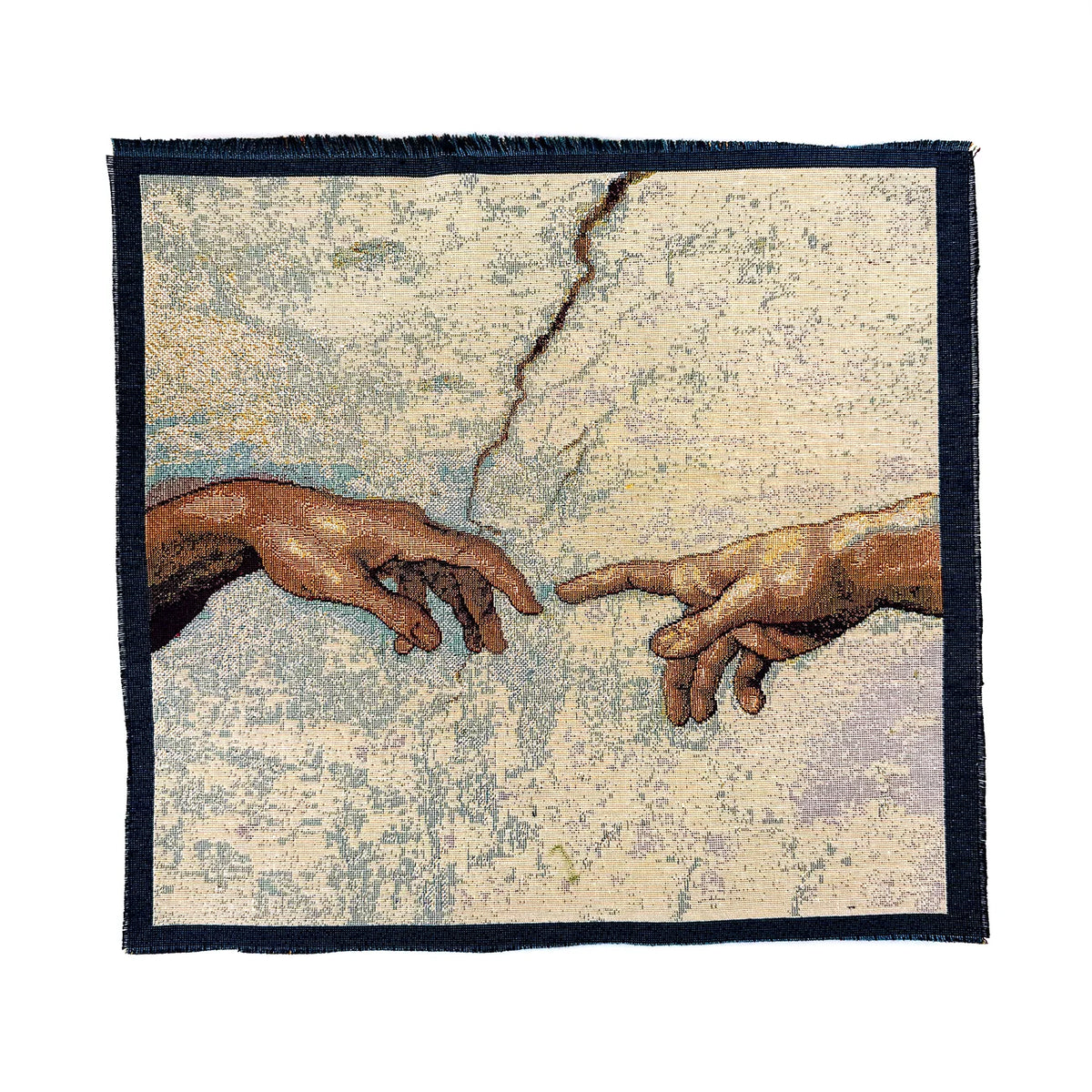 Handmade Decorative Tapestry, Square, Made in Italy