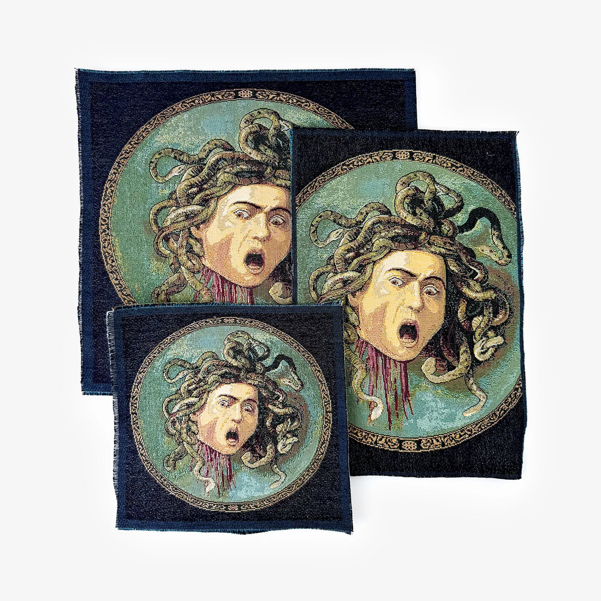 Handmade Decorative Tapestry, Square, Made in Italy