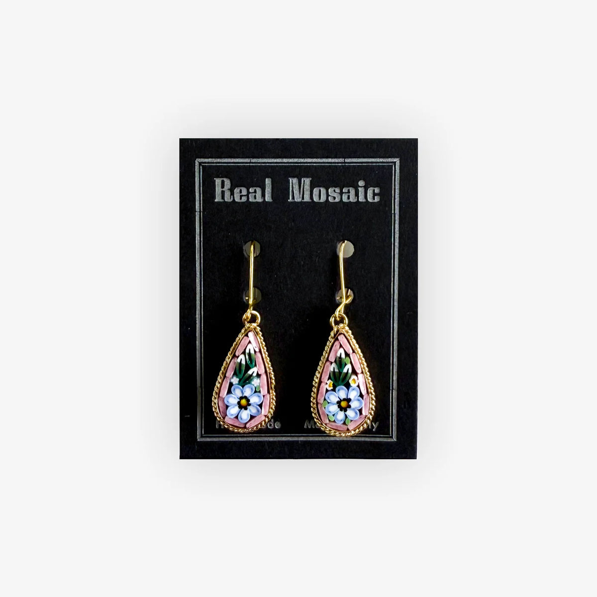 Large Teardrop Florentine Mosaic Earring - My Italian Decor