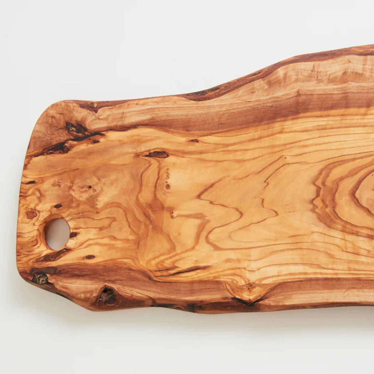 Italian Olivewood Charcuterie Board - with Hole - Made in Italy