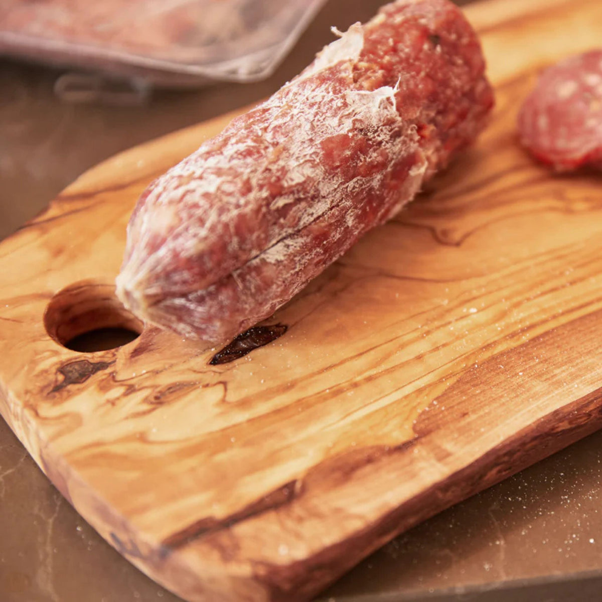 Italian Olivewood Charcuterie Board - with Hole - Made in Italy