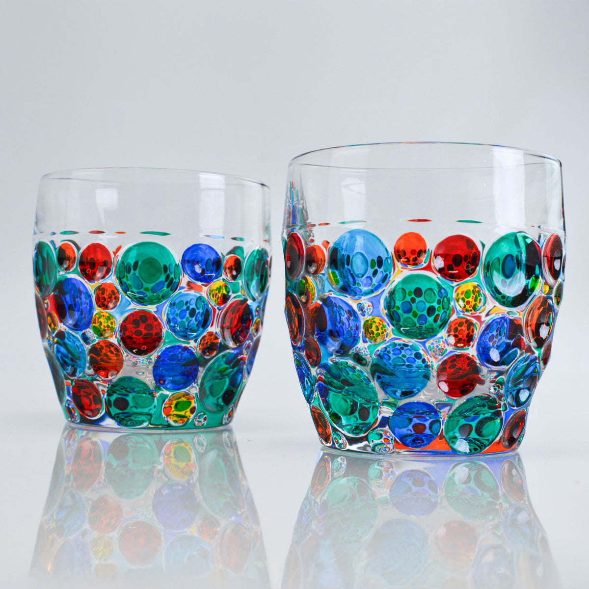 Set of 2 Drinking Glasses, Italian Crystal, Lisboa design, Made in Italy - My Italian Decor