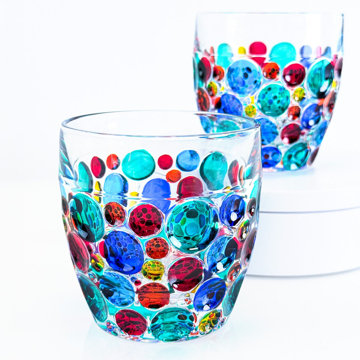 Set of 2 Drinking Glasses, Italian Crystal, Lisboa design, Made in Italy - My Italian Decor