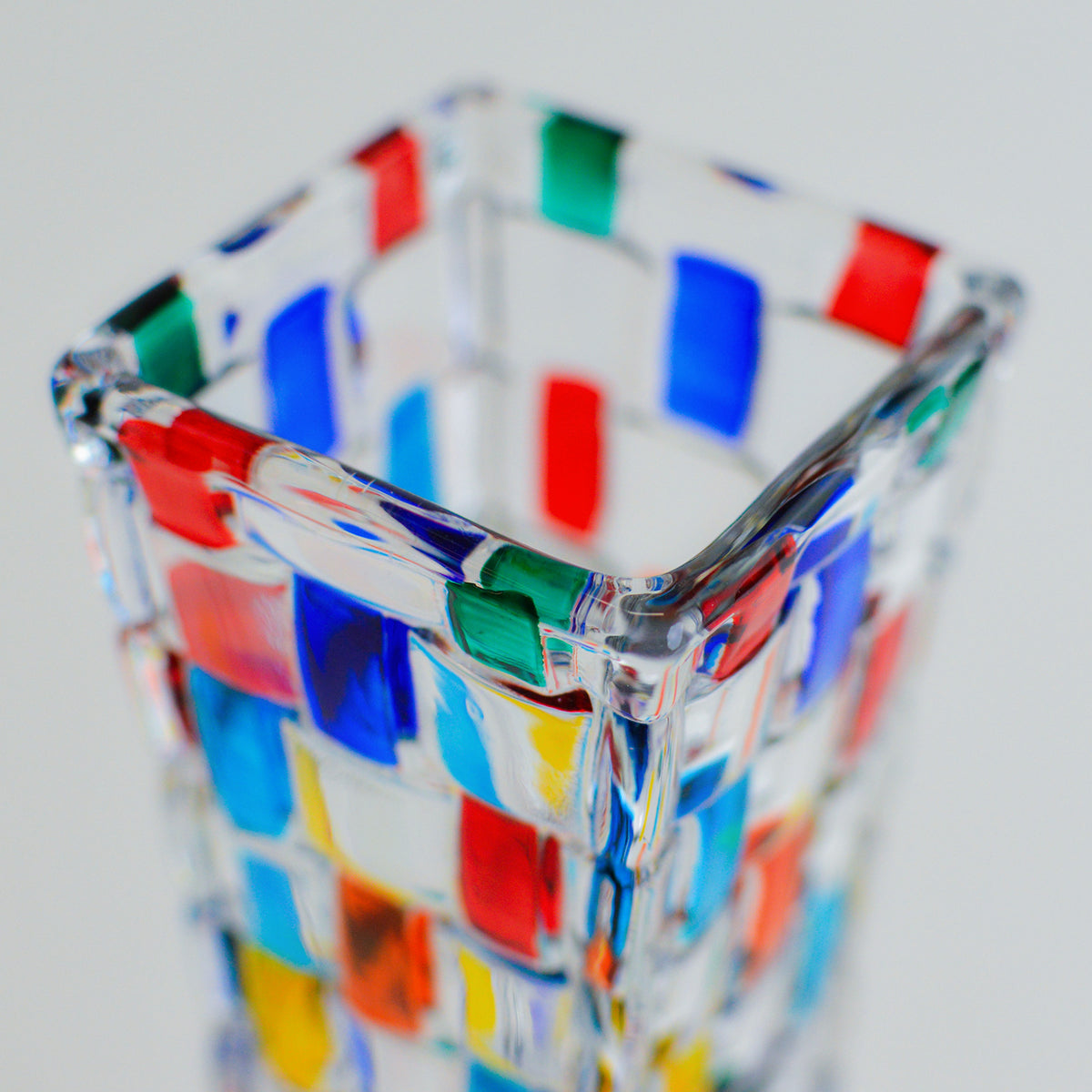 Curved Bud Vase, Bossanova Italian Crystal, Made in Italy - My Italian Decor