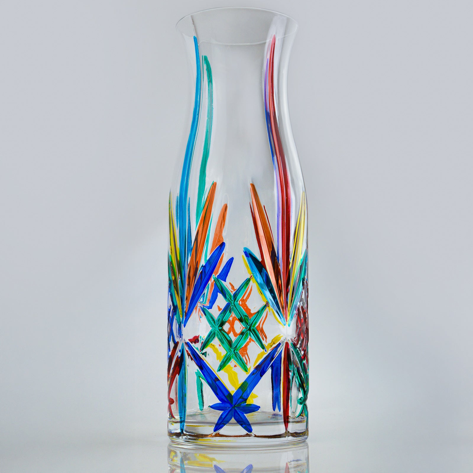 Crystal carafe pitcher from the Melodia collection by My Italian Decor, showcasing elegant Italian craftsmanship and clear glass design.