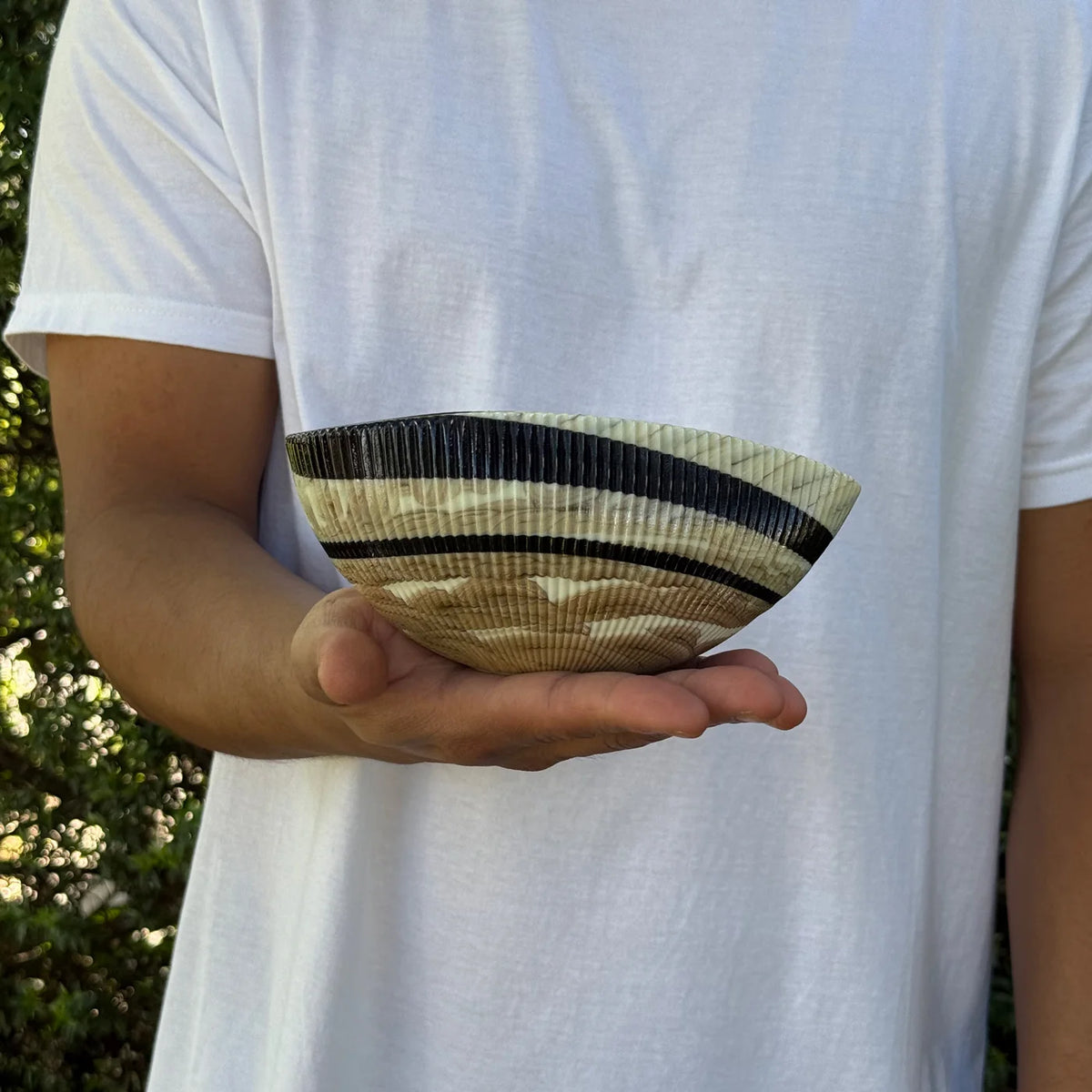 Murano Glass 6" Folded Shell Small Bowl, Made in Italy - My Italian Decor