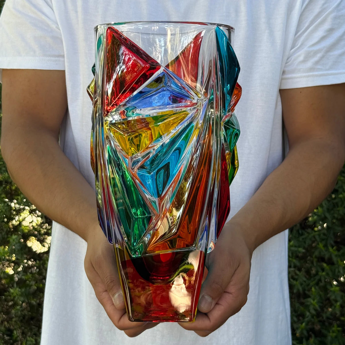 Empress Vase, Hand Painted Crystal, Made in Italy - My Italian Decor