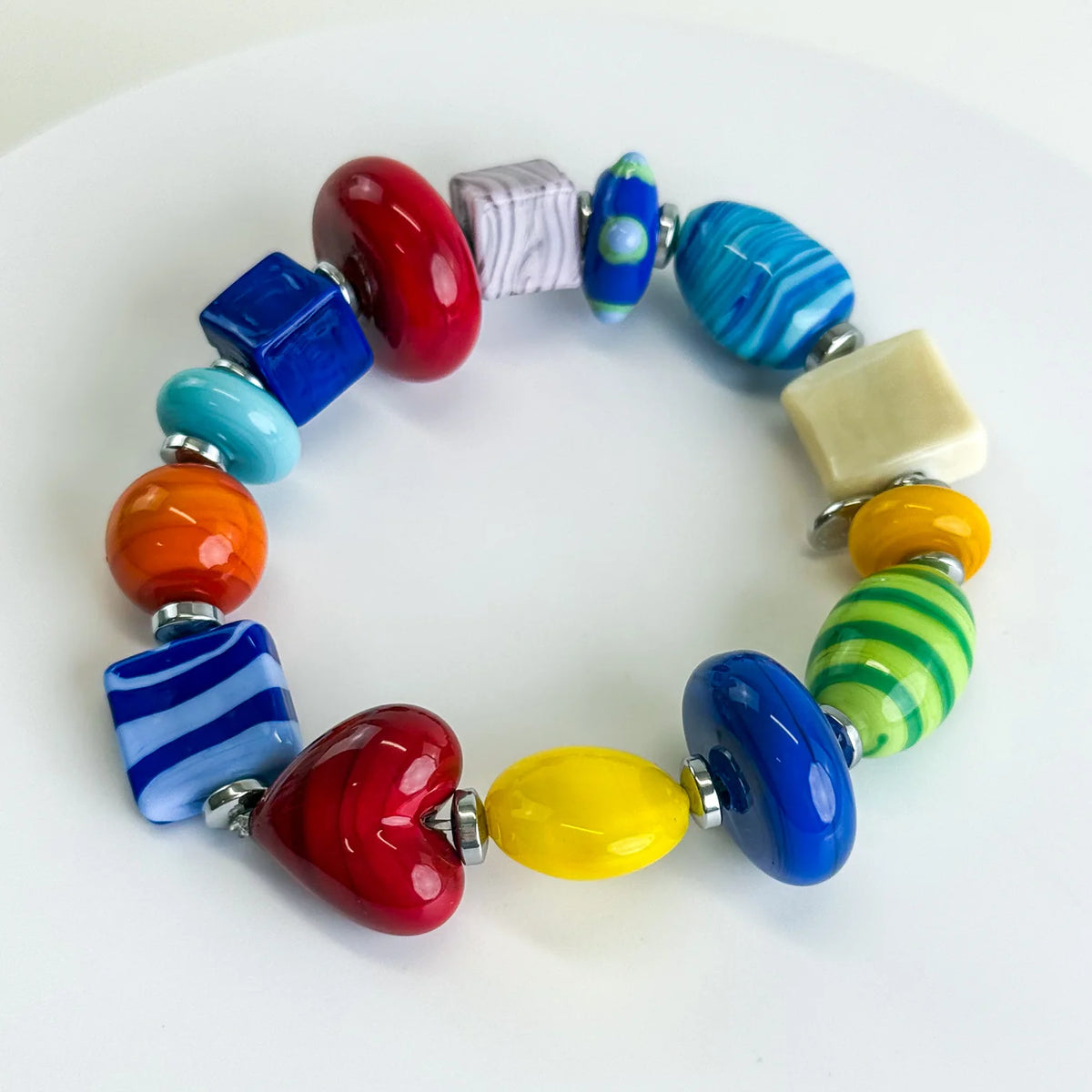 Venetian Vibe Glass Beaded Bracelet - Made in Italy - My Italian Decor