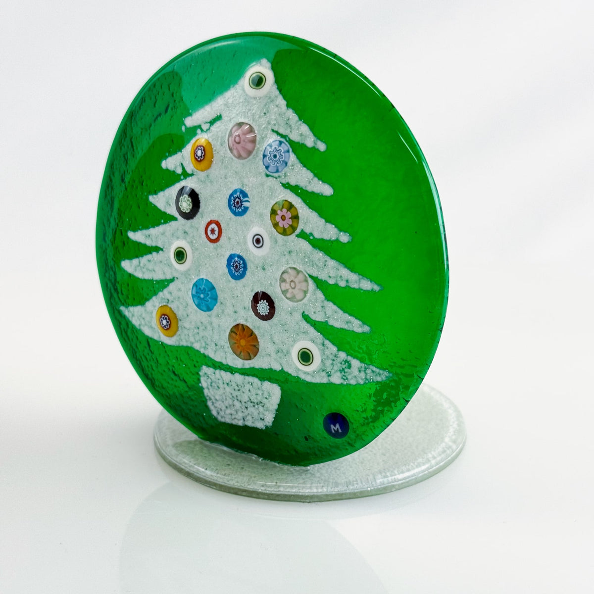 Murano Glass Votive Holder - Christmas Tree - Made in Italy