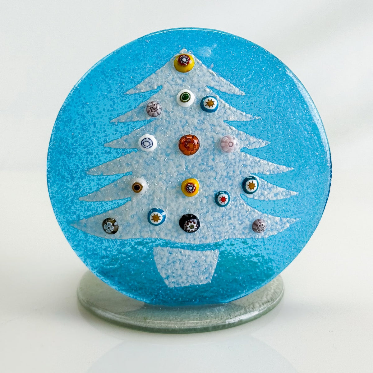 Murano Glass Votive Holder - Christmas Tree - Made in Italy