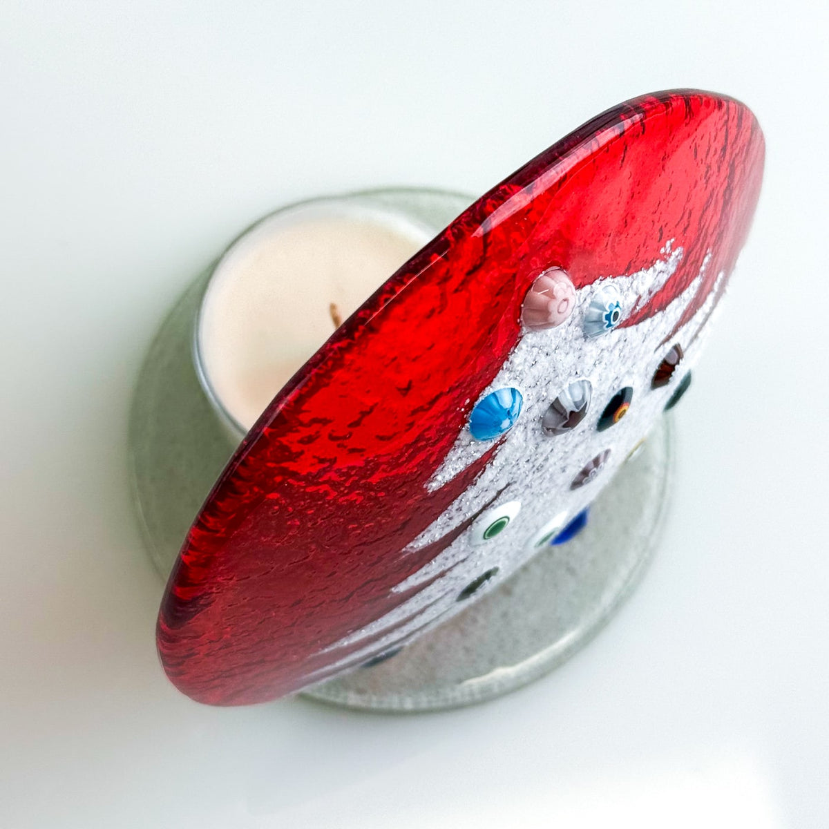 Murano Glass Votive Holder - Christmas Tree - Made in Italy